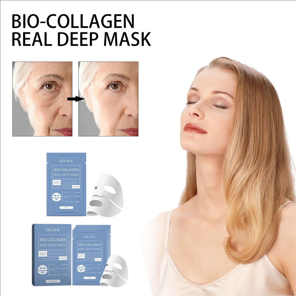 EELHOE Collagen Mask Hydrating And Moisturizing Facial Skin With A Hydrating And Translucent Collagen Mask